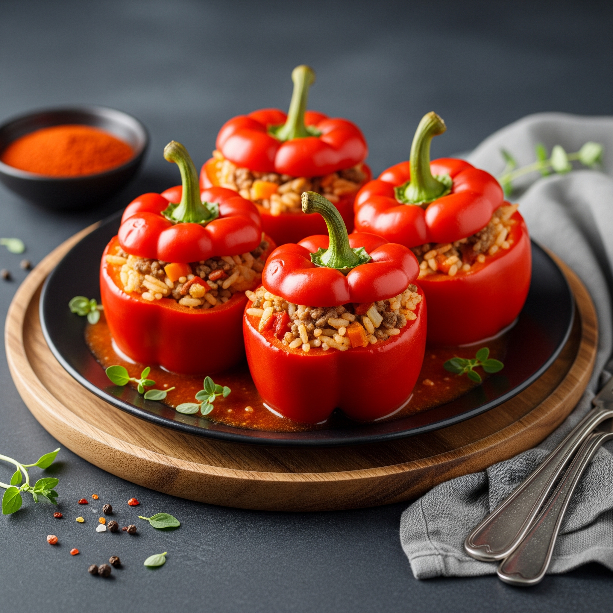 Gefüllte Paprika: Ein herzhaftes und farbenfrohes Gericht