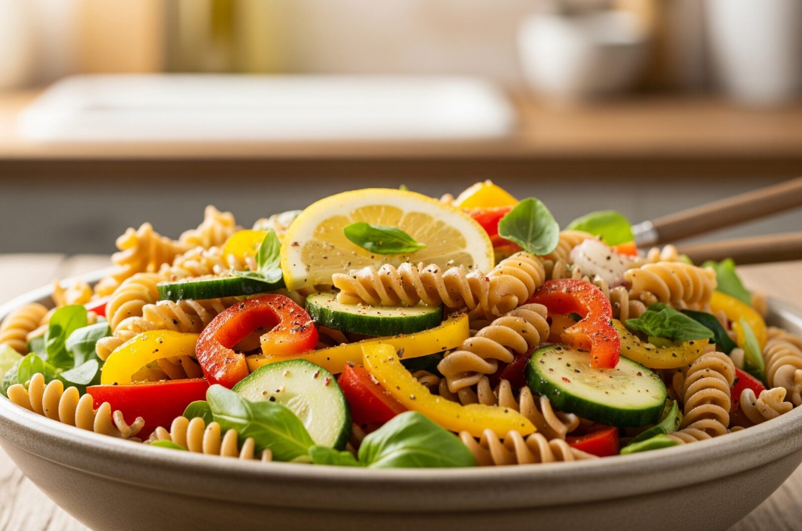 Kalorienarmer Nudelsalat: Leicht, lecker und voller Vitamine!