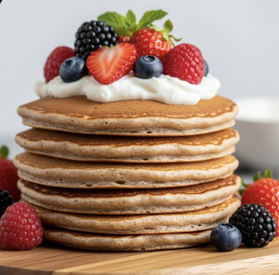 Zuckerfreie Vollkorn-Pfannkuchen