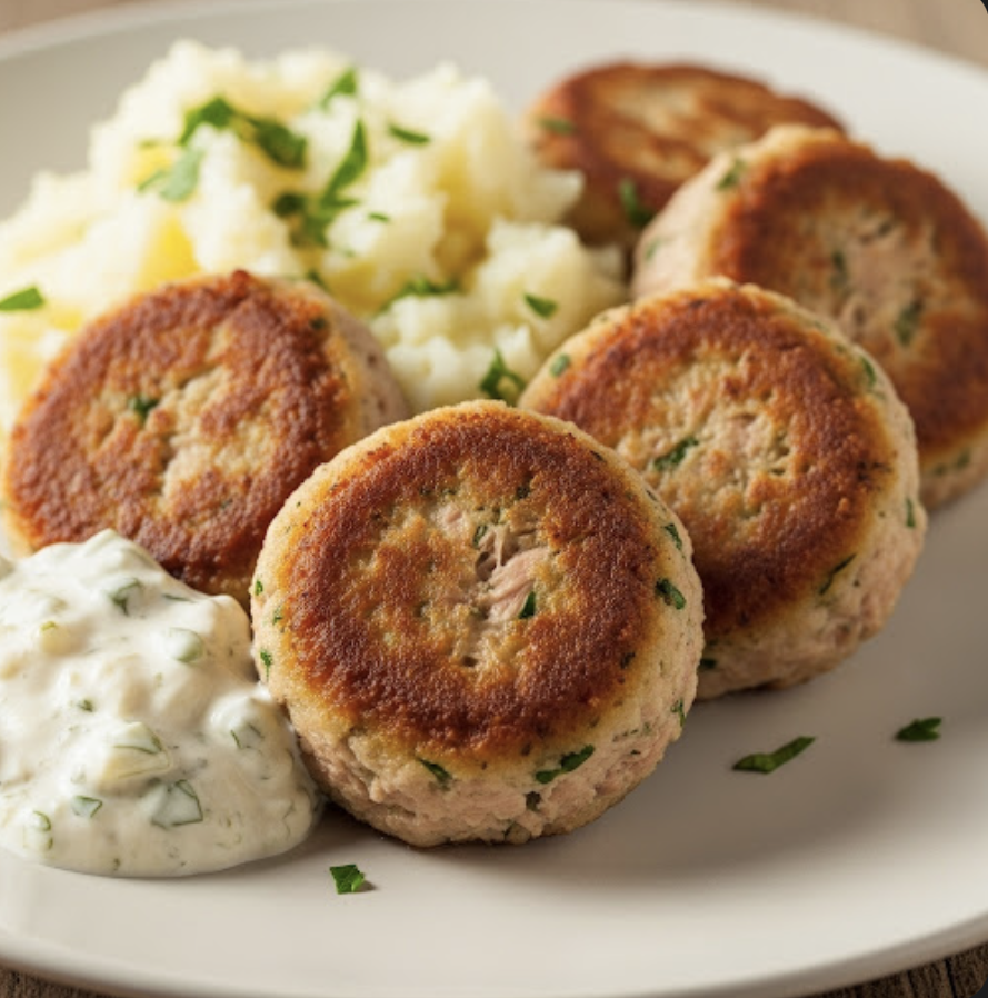 Saftige Thunfischfrikadellen mit Kräutern