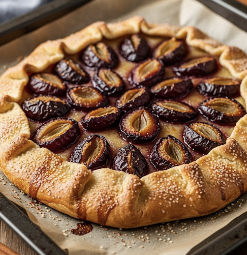 Zuckerfreier Zwetschgendatschi vom Blech!