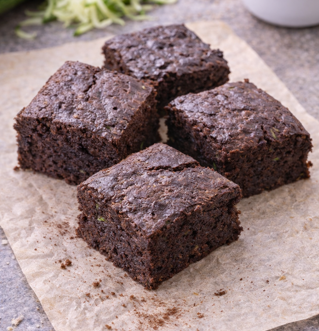 Zucchini-Brownies (gesund & kalorienbewusst)